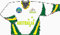 Aussie Green - White Jersey